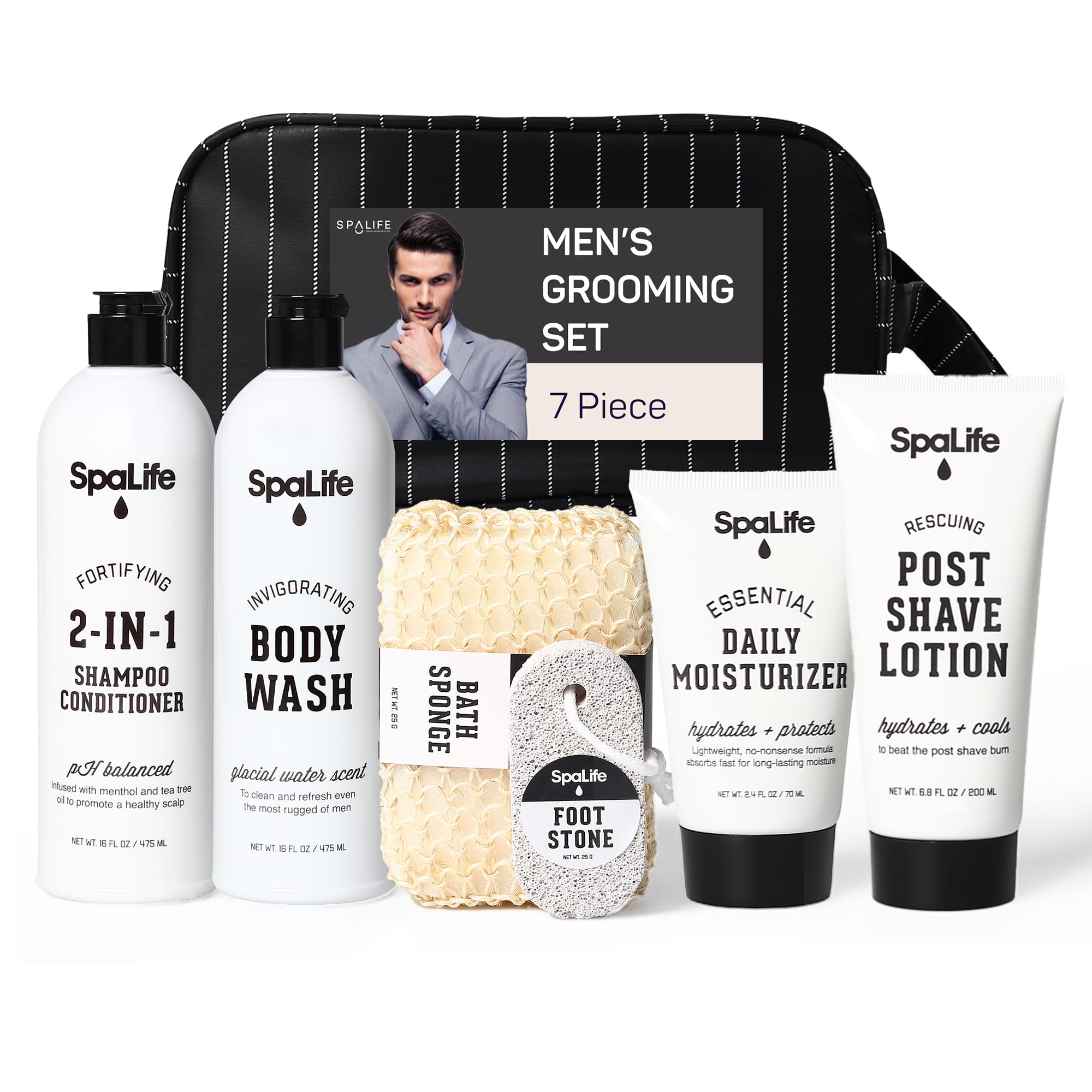 Amazon.com : SpaLife 7-Piece Men's Body Care Gift Set | Mens Gift